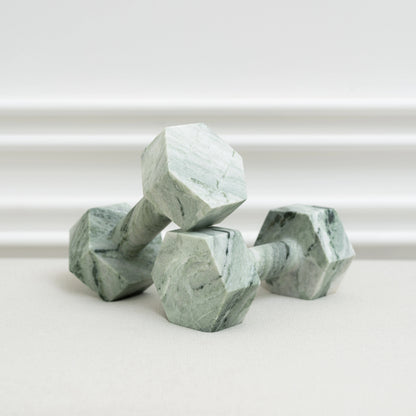 MARBLE DUMBELLS: