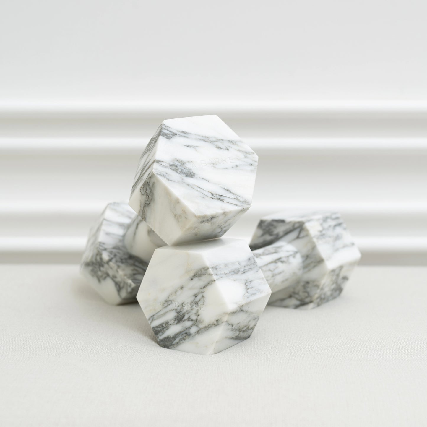 MARBLE DUMBELLS: